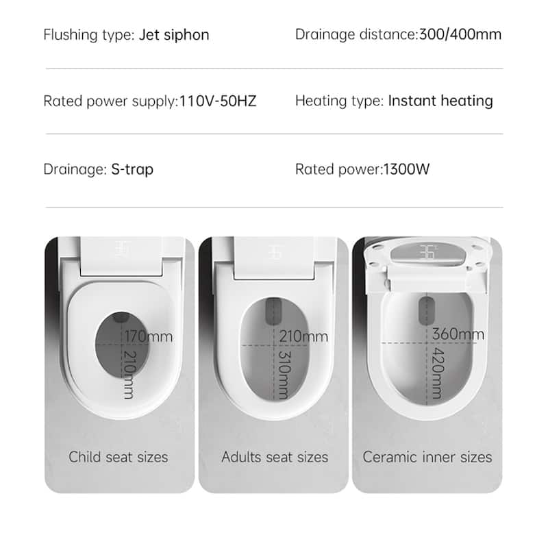 Smart Toilet with Foot Sensor & Auto Opening