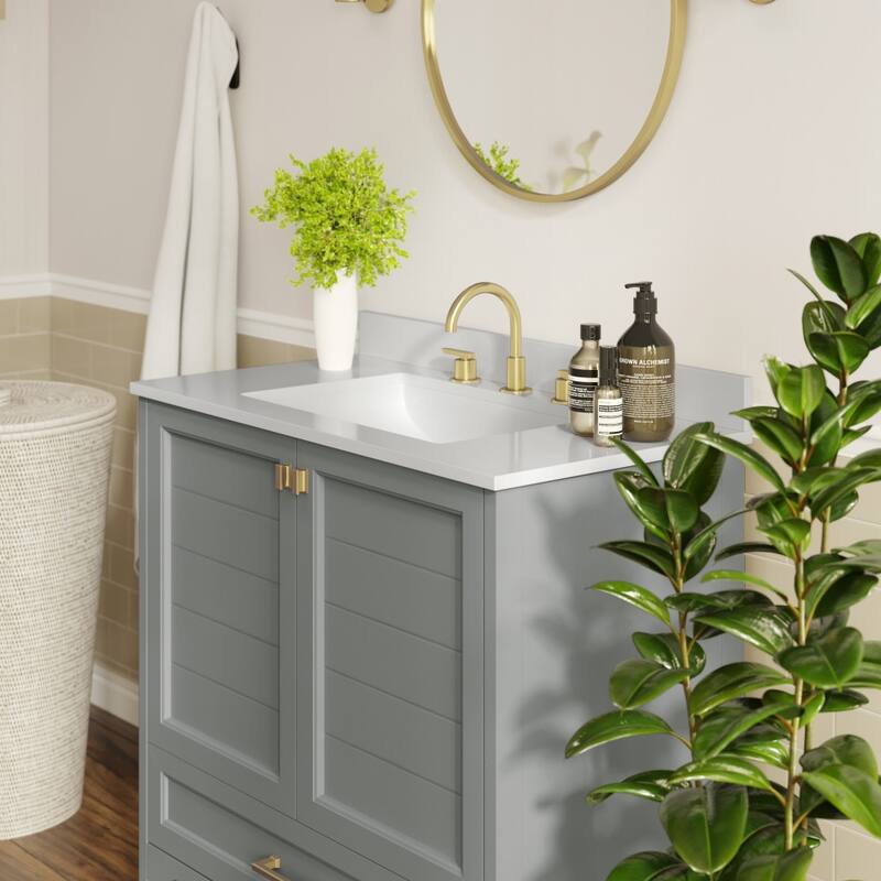 Bathroom Vanity with Undermount Sink, Cabinet, and Drawer