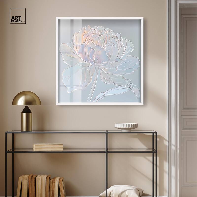 Embossed Flower II Shadowbox by Art Remedy