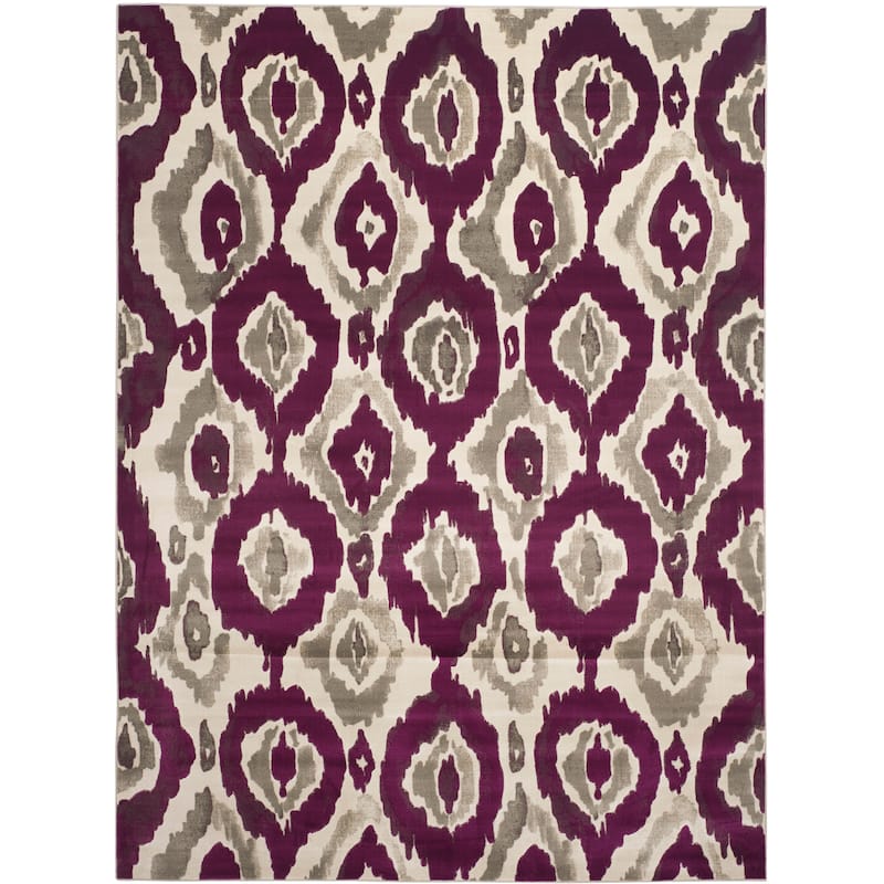 SAFAVIEH Porcello Luzie Modern Rug - 6' x 9' - Ivory/Purple