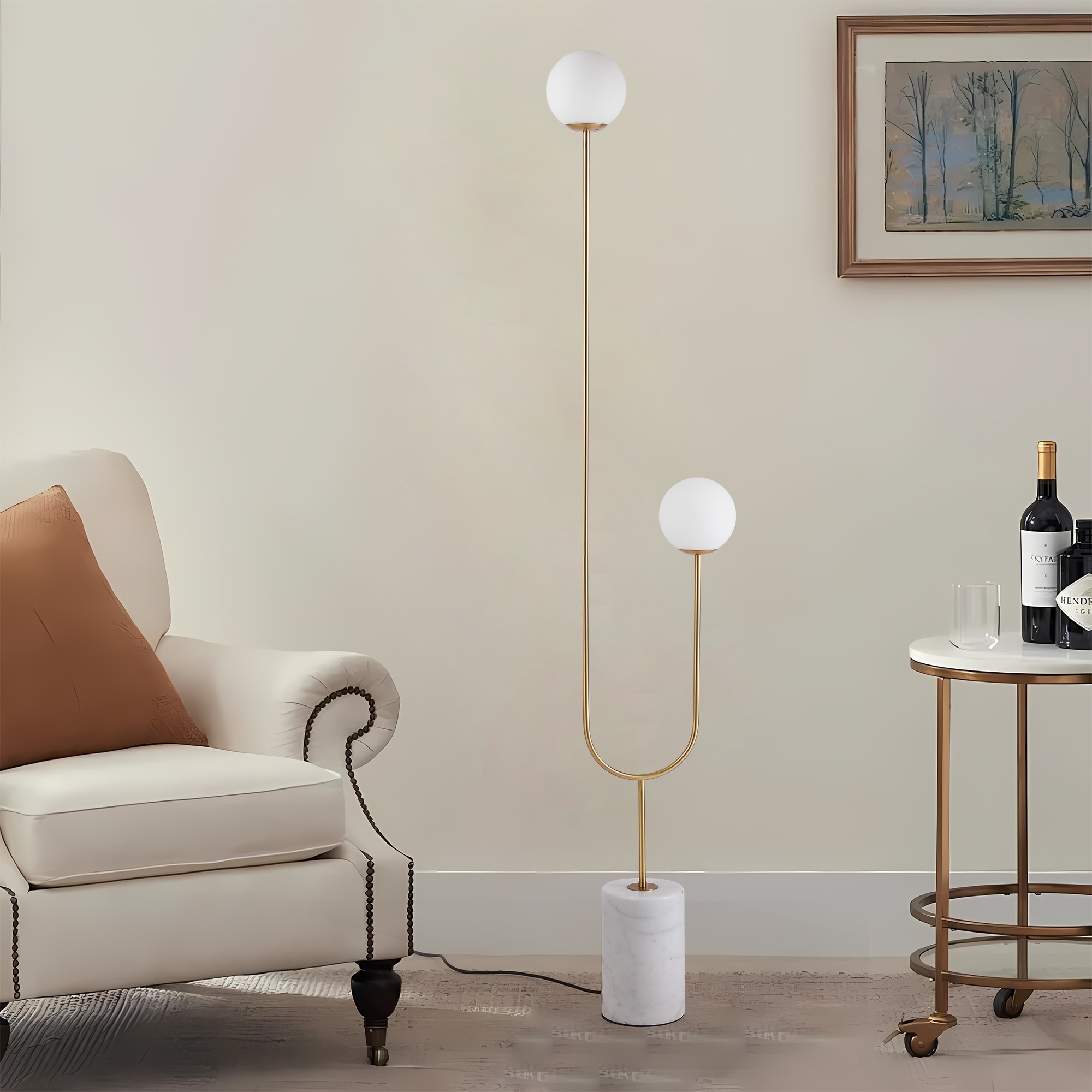 Vintage arc lamp marble base cheap