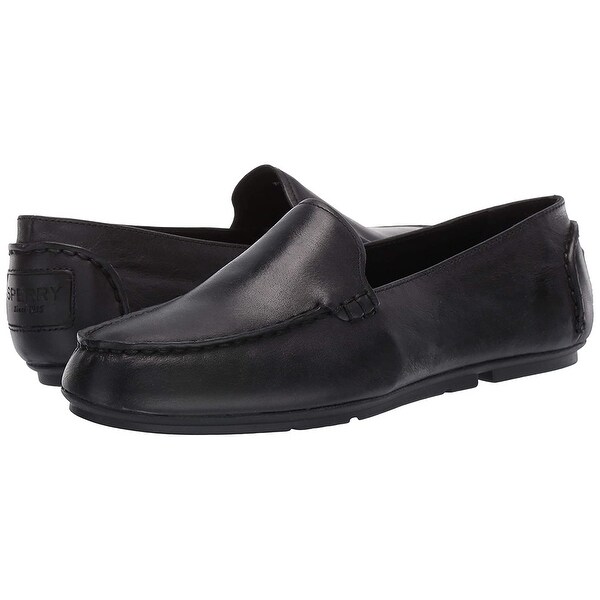 sperry leather slip on