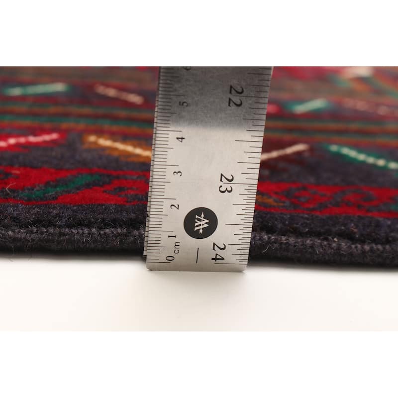 ECARPETGALLERY Hand-knotted Teimani Red Wool Rug - 3'10 x 6'7