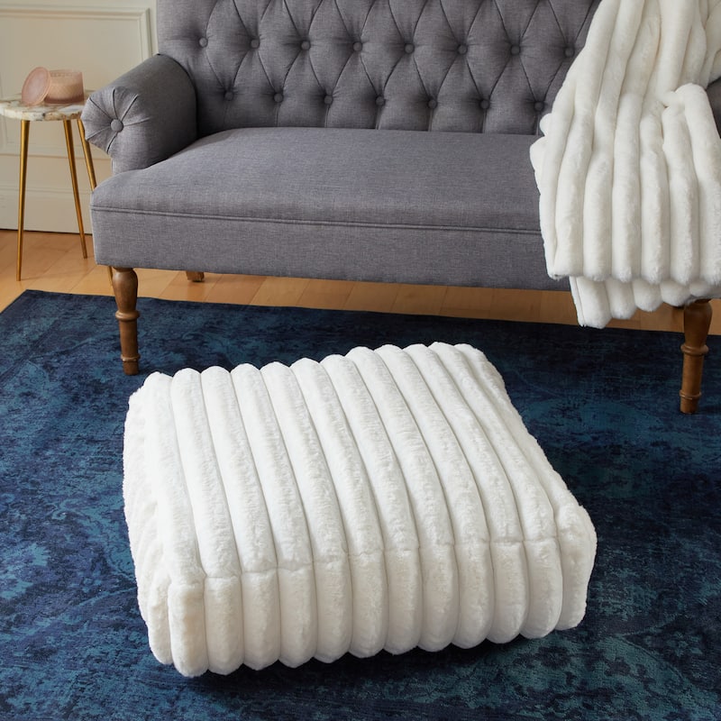 Sorra Home Indoor Corded Floor Pouf Single