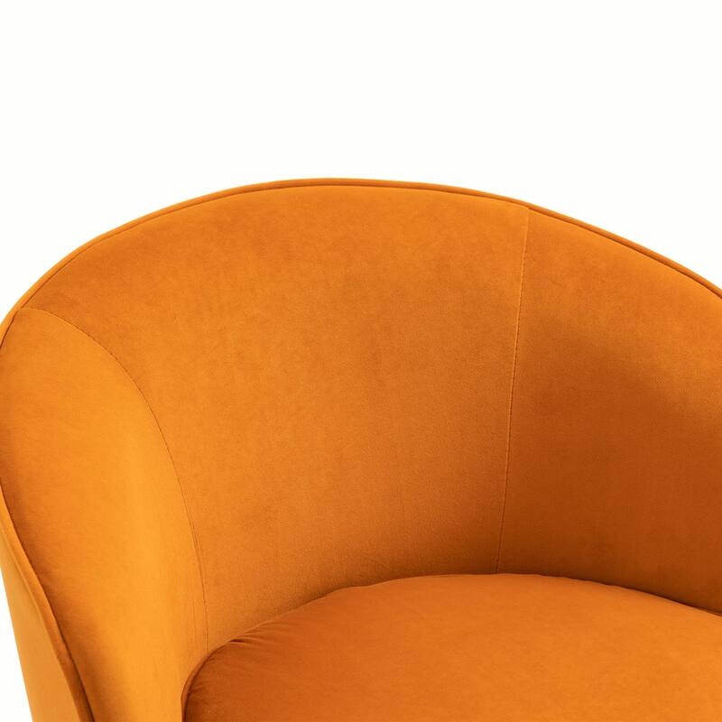 360 Degree Swivel Cuddle Barrel Accent Chairs Round Chairs with Velvet for Living Room