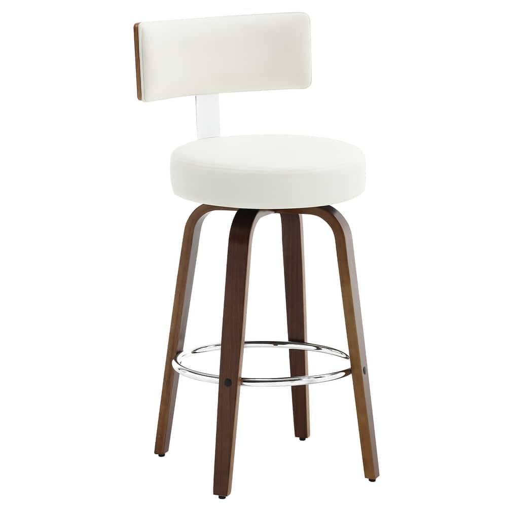 Faux Leather Upholstered Swivel Counter/ Bar Stools Set of 1/2/4