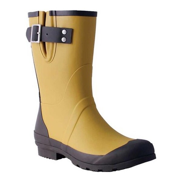 mustard yellow rain boots