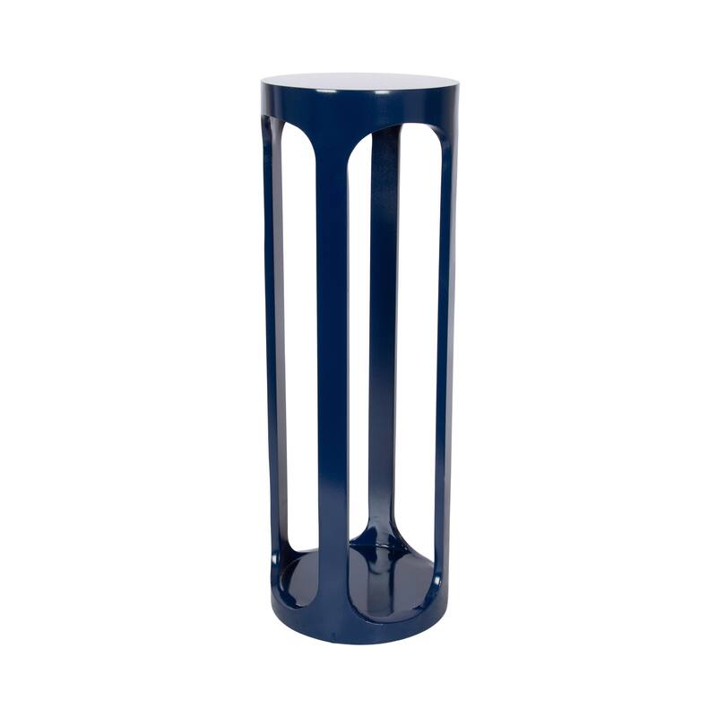 Kate and Laurel Dahl Wood Drink Table - 8x8x23 - Navy Blue