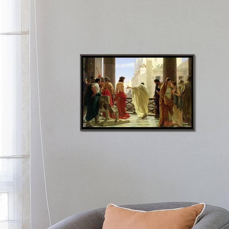 iCanvas "Ecce H-mo " by Antonio Ciseri Framed