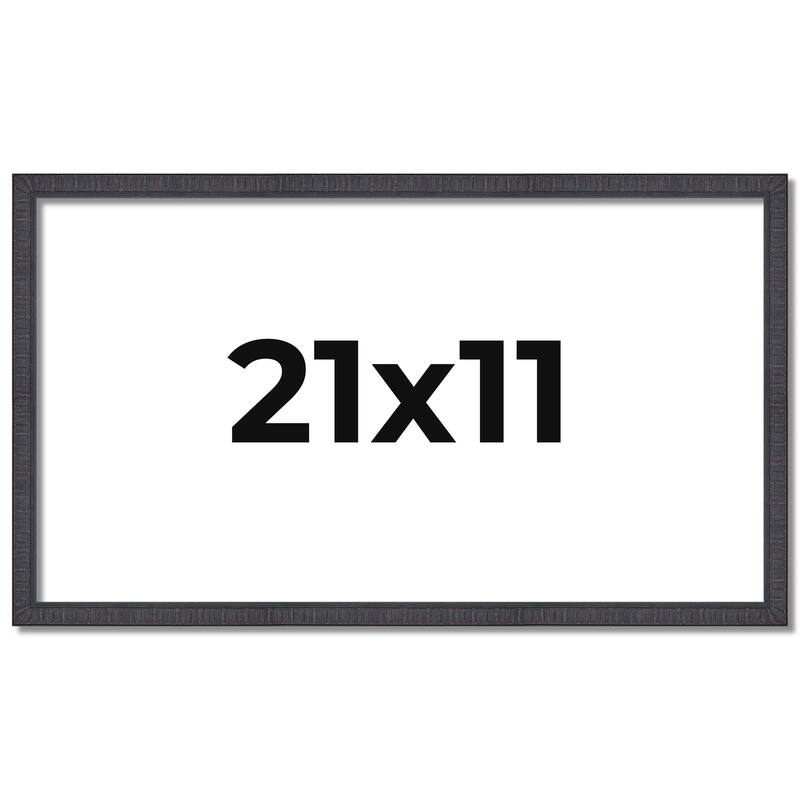 21x11 Frame Brown Solid Wood Picture Frame - Complete Modern Photo