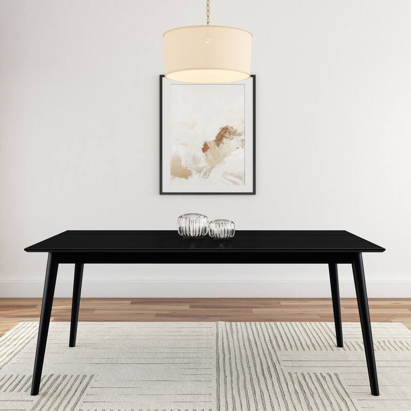 Mid-Century Modern 48" Rectangular Dining Table for 6