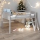 preview thumbnail 1 of 26, Twin Size Wood Low Loft Bed With Convertible Ladder for Home