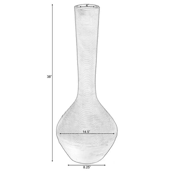 black outline vase