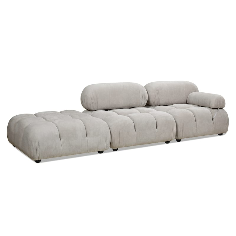 Marcel 109.5" Bubble Modular Modern Chaise Sofa