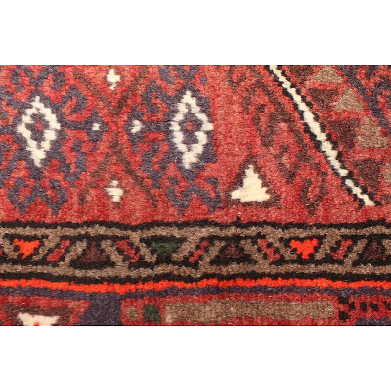 ECARPETGALLERY Hand-knotted Andelz Red Wool Rug - 4'2 x 6'4