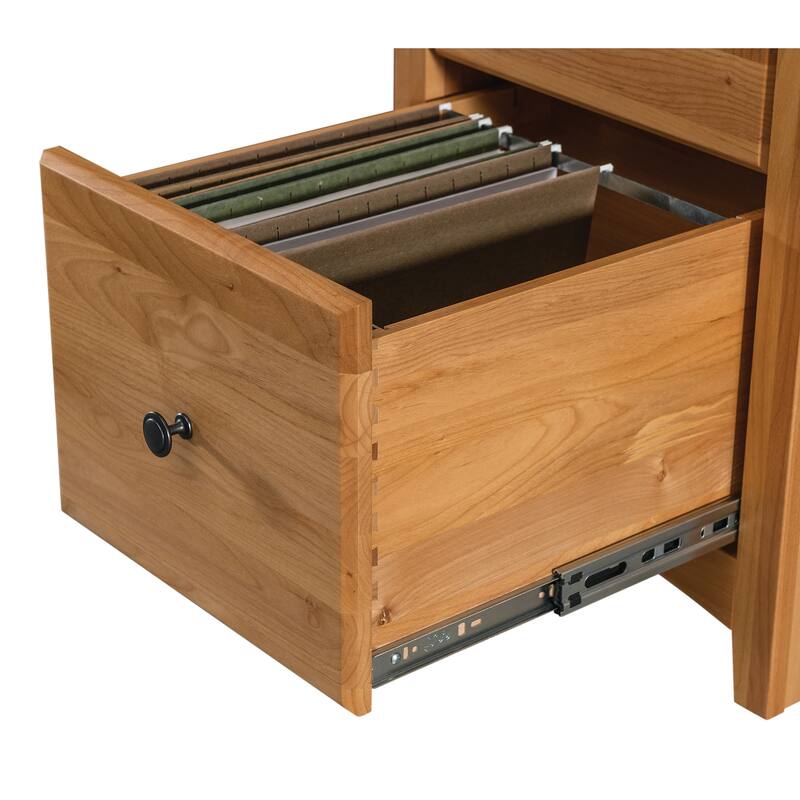 Arch+Haven Solid Wood 2-Drawer Vertical Filing Cabinet