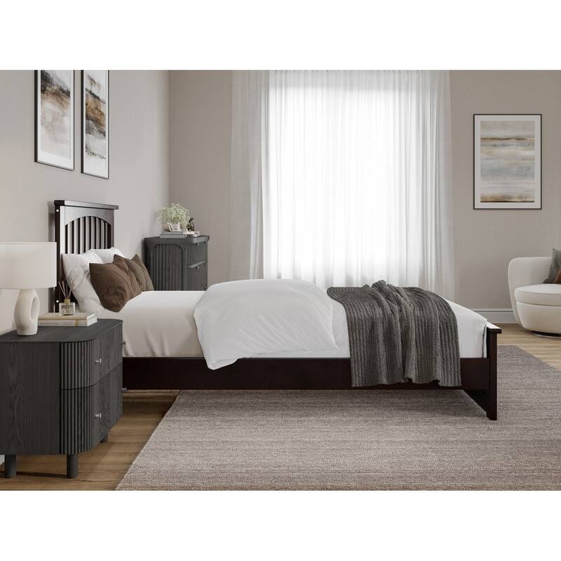 Becket Solid Wood Low Profile Platform Bed with Matching Footboard
