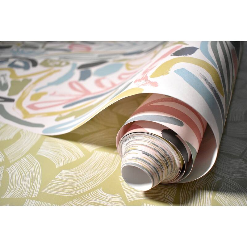 Verdure Pastel Painted Botanical Wallpaper