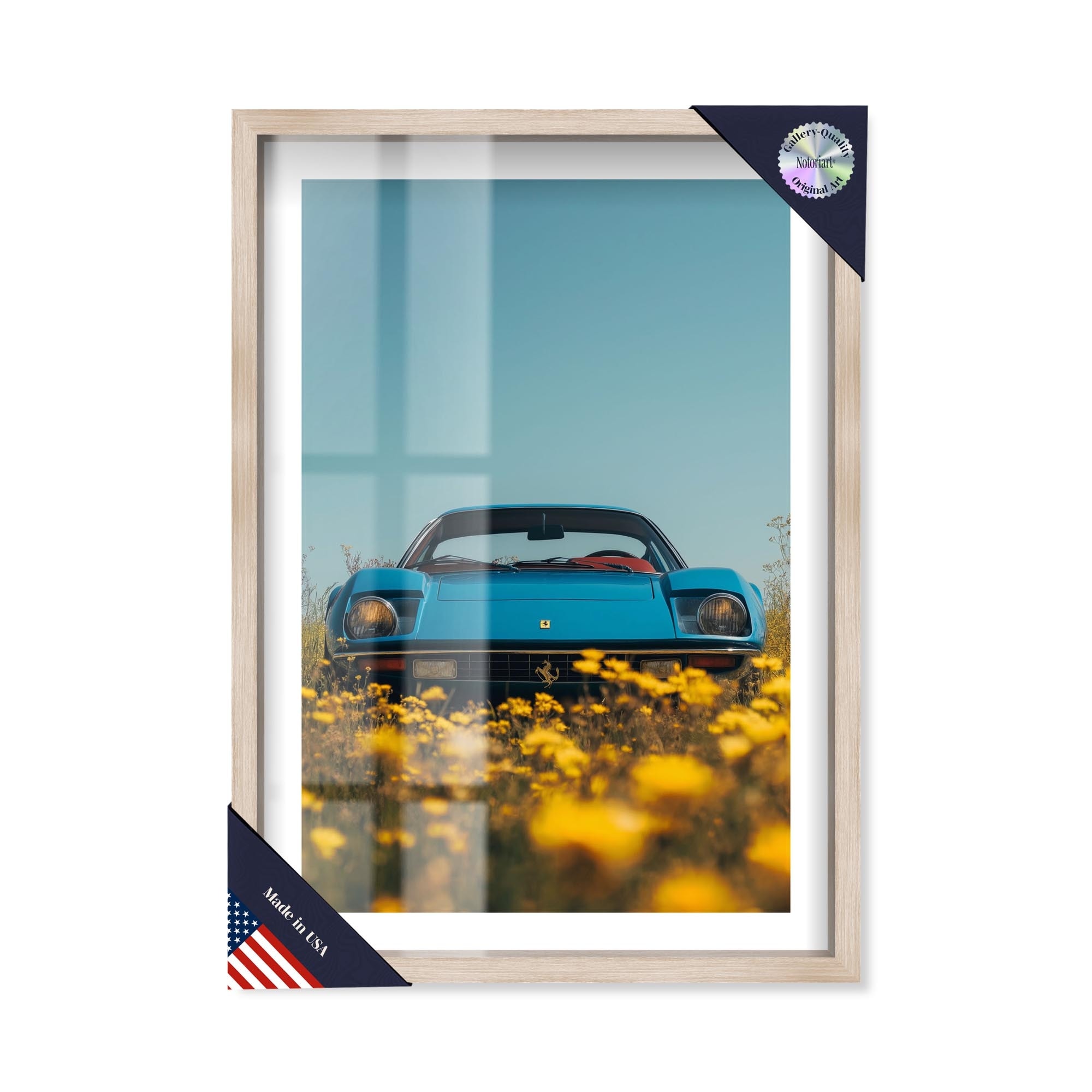 Vintage Velocity Shadowbox Print by Notoriart