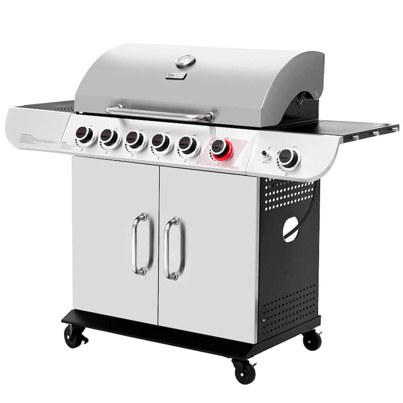 Royal Gourmet SG6002R 6-Burner Gas Grill with Sear&Side Burner