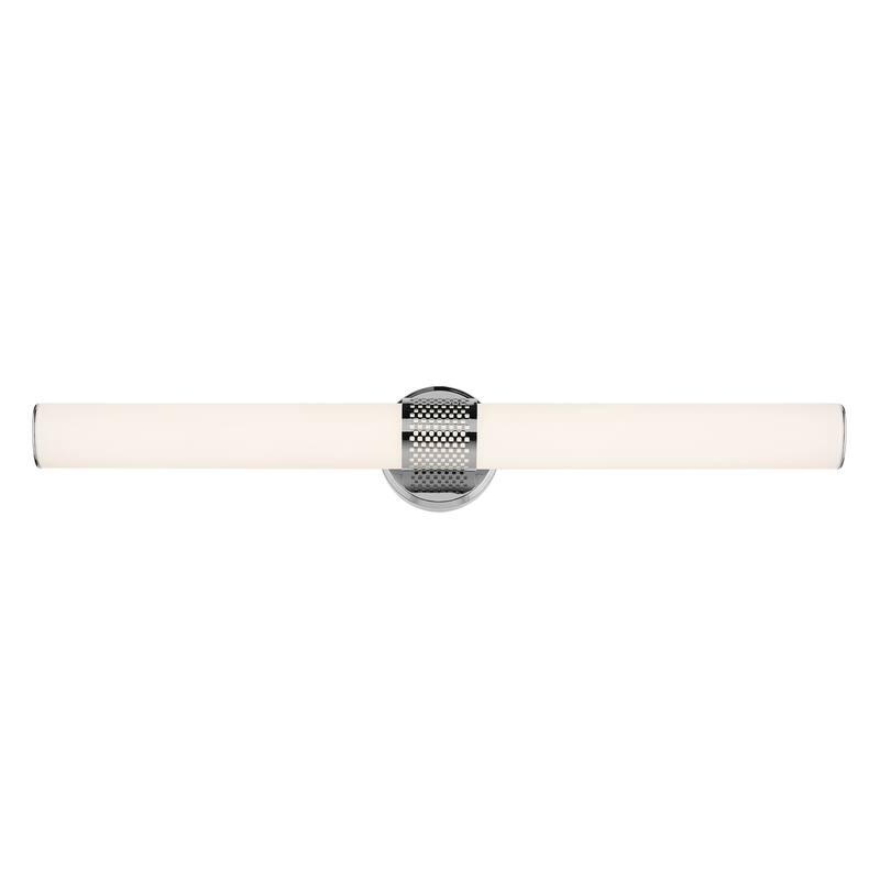Kichler Lighting Sashi 32" Bath Bar Large LED with White Glass in Chrome