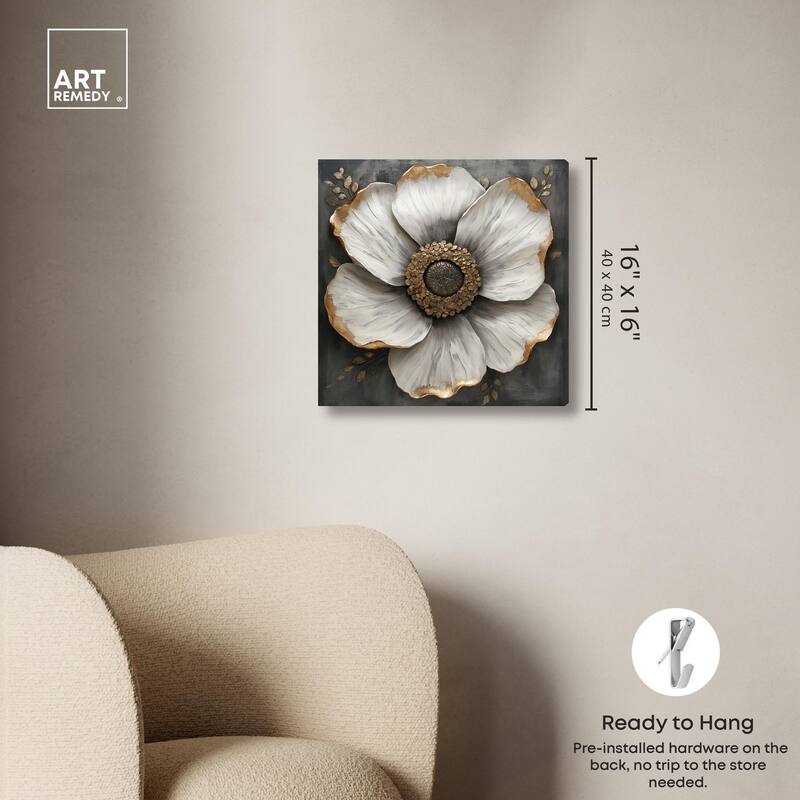 Sculpted Sepals I Canvas by Art Remedy, Gallery Wrapped