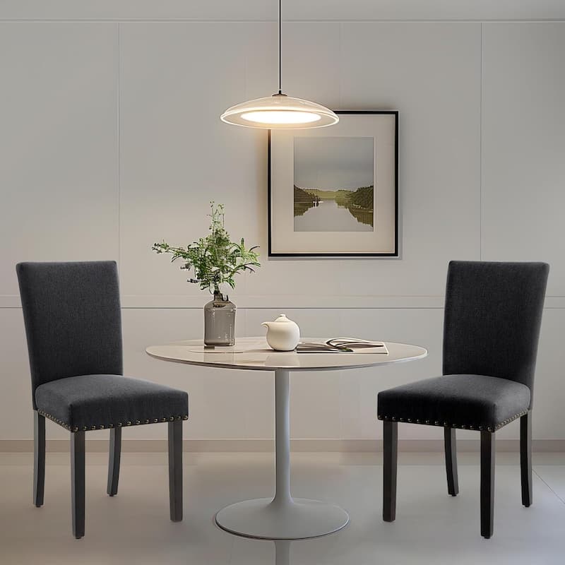 Set of 2 Upholstered Parsons Diner Room Chair for Living Room, Dining Room