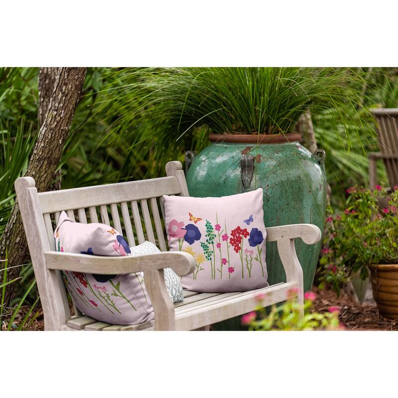 Little Garden Indoor/Outdoor Throw Pillow