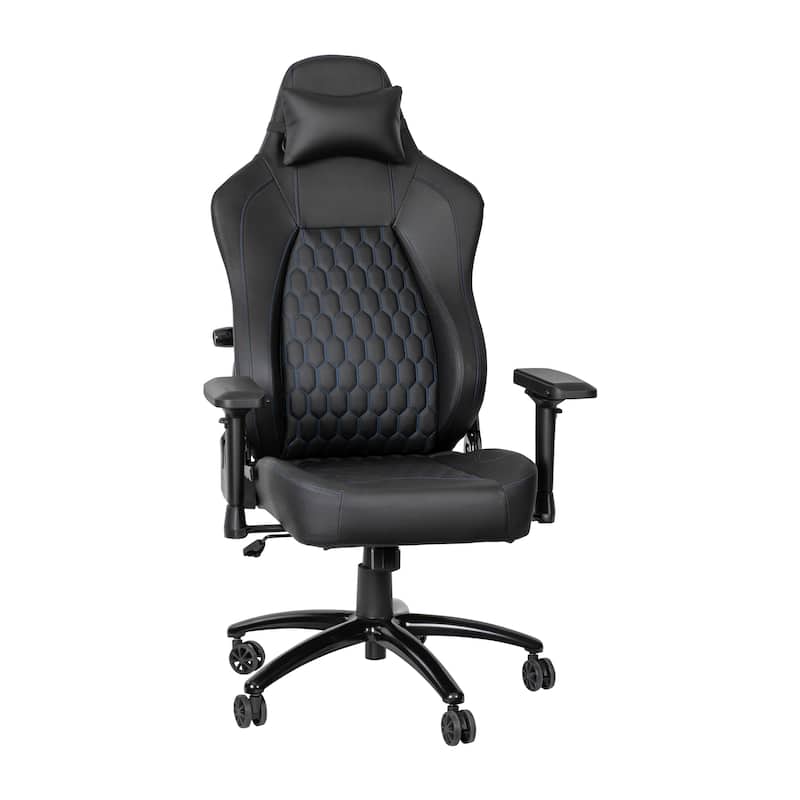 Ergonomic Gaming Chair with 4D Armrests, Headrest, & Lumbar Support