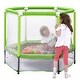 preview thumbnail 9 of 7, Toddlers Trampoline with Safety Enclosure Net and Balls