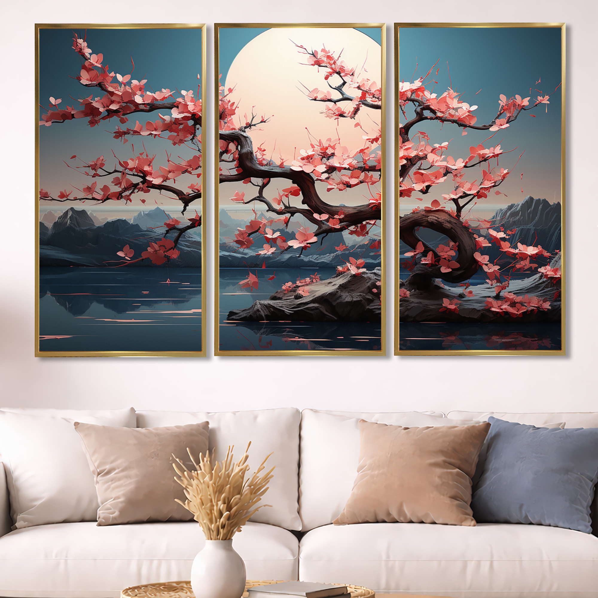SAKURA Jocelyn Cheng アート3点セット Designart 