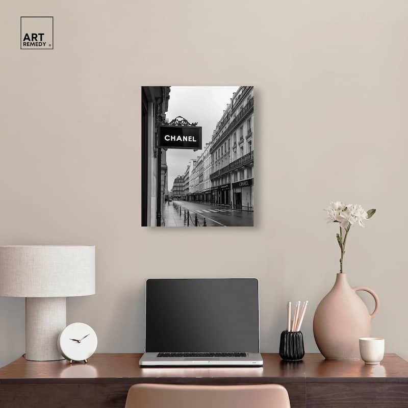Parisian Fashion Star Canvas by Art Remedy, Gallery Wrapped