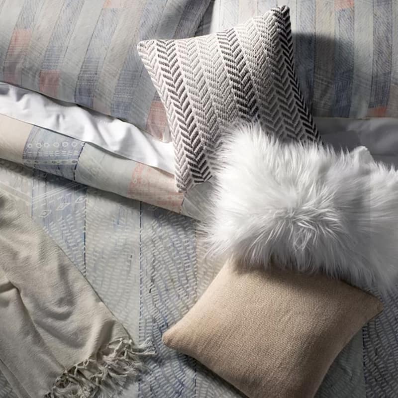 LR Home Grayscale Chevron Throw Pillow 18 inch
