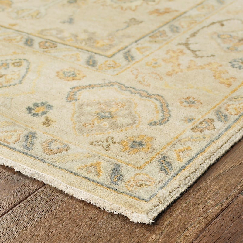 Style Haven Palma Vintage Inspired Wool Hand Knotted Area Rug