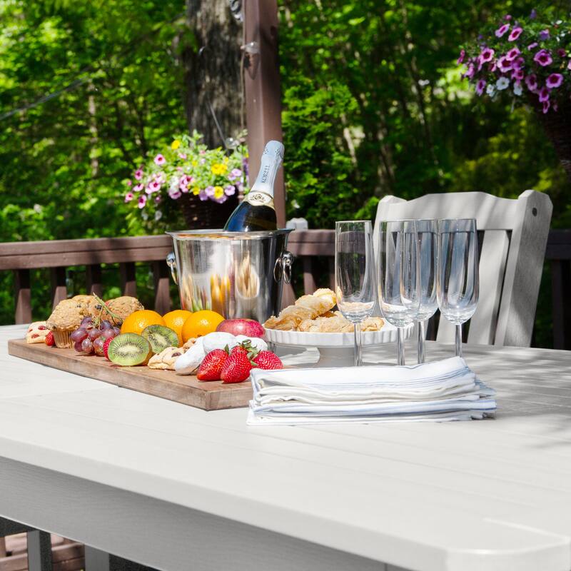 HIGHWOOD 7-Piece Outdoor Dining Set - 42" x 84" Table, Counter-height