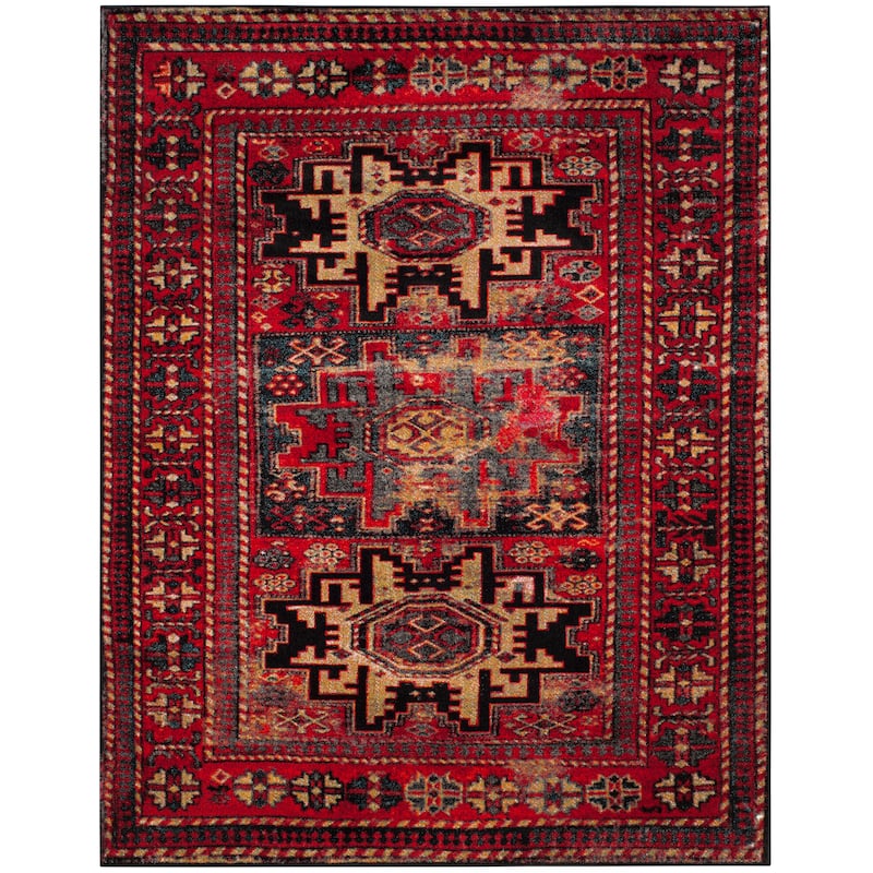 SAFAVIEH, Vintage Hamadan Lilla Oriental Distressed Rug