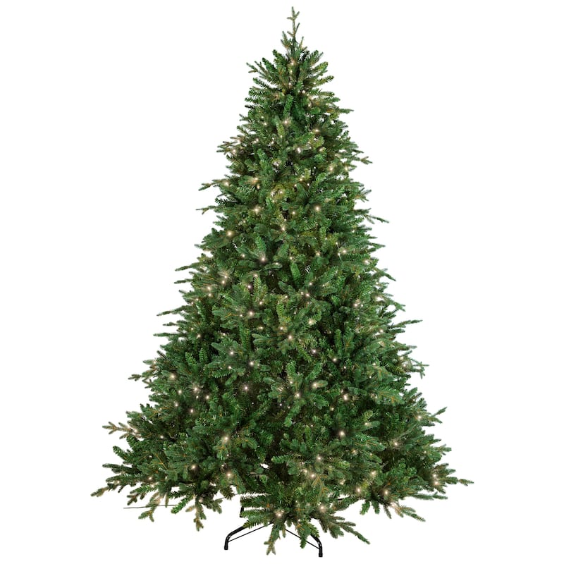 Real Touch™ Pre-Lit Cumberland Pine Artificial Christmas Tree - 7.5' Warm White LED - 7.5 Foot