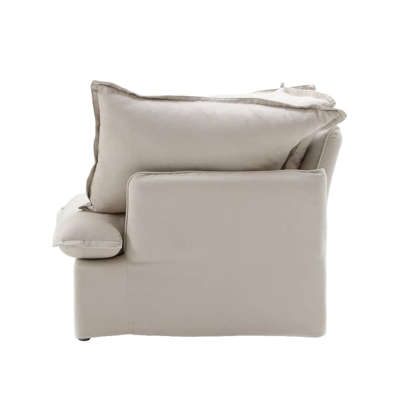 43'' Velvet Upholstery Single Sofa