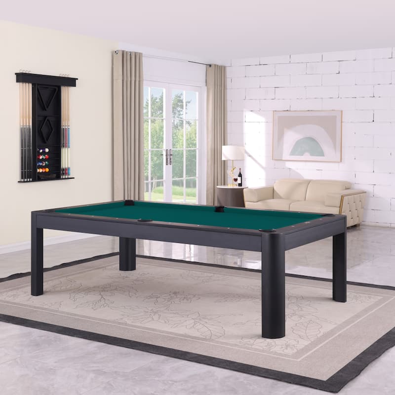 Cadora Duo 7FT Slate Pool Table in Black Ash With Dining top