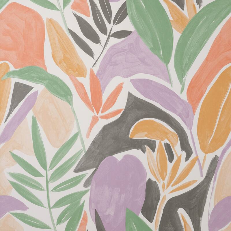 Fine Decor Marisol Pastel Artistic Leaf Wallpaper