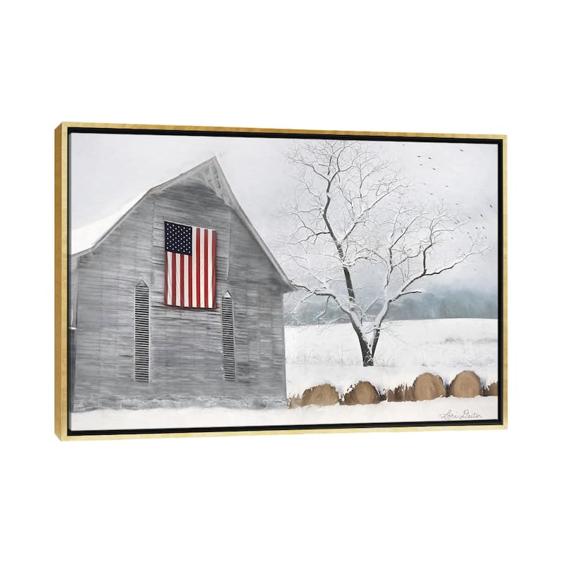 iCanvas "Old Glory" by Lori Deiter Framed Canvas Print - Gold - 26x40