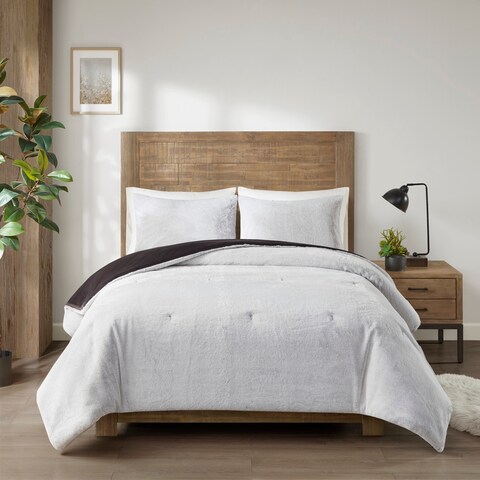Madison Park Everett Faux Fur to Mink Down Alternative Comforter Set