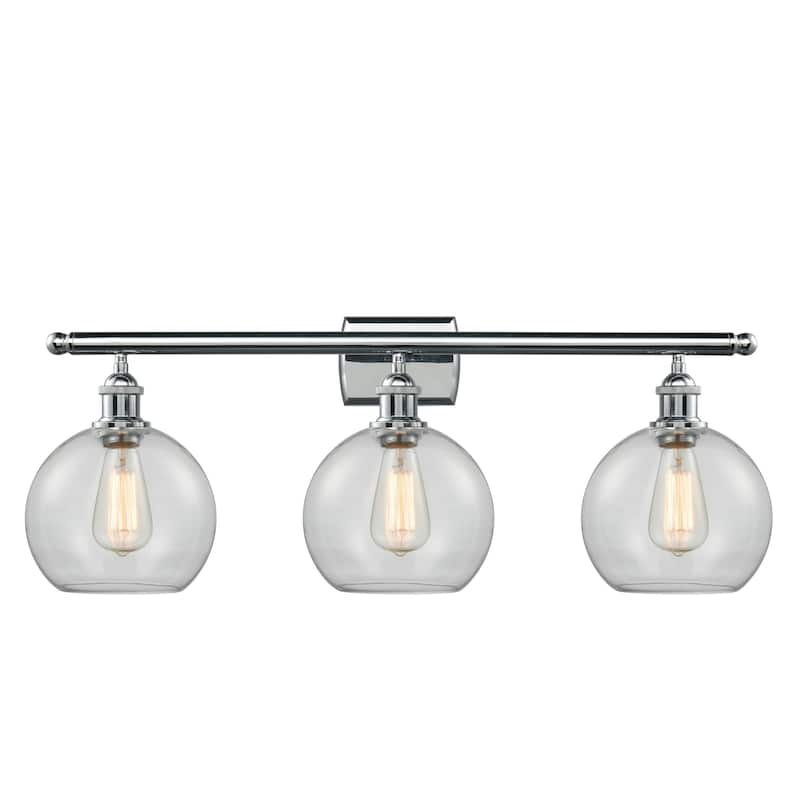 Innovations Lighting 516-3W-13-26 Athens Vanity Athens 3 Light 26" - Polished Chrome / Clear