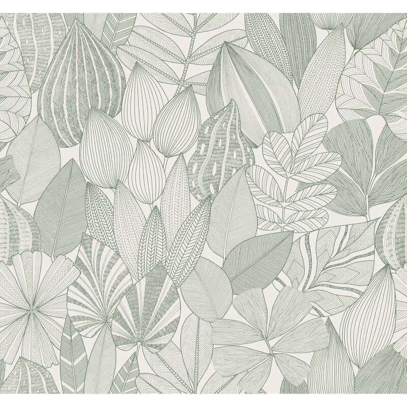 A-Street Prints Mathias Green Botanical Wallpaper