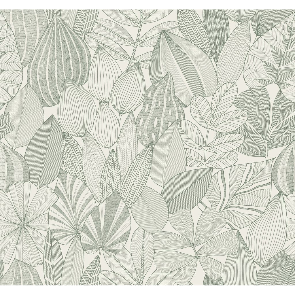 A-Street Prints Mathias Green Botanical Wallpaper