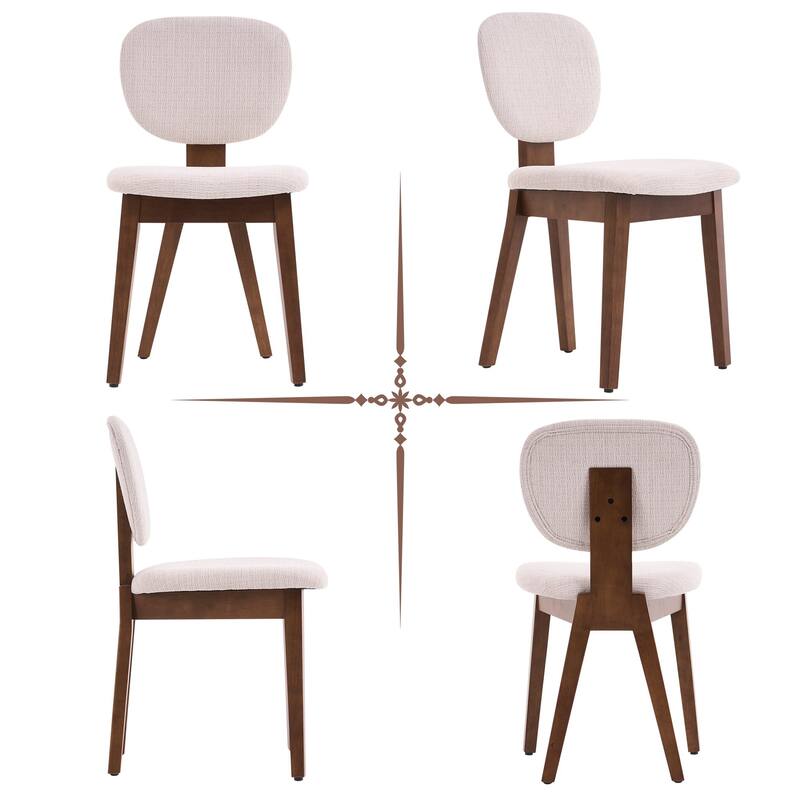 Set of 2/4/6 Mid-Century Modern Upholstered Dining Chairs