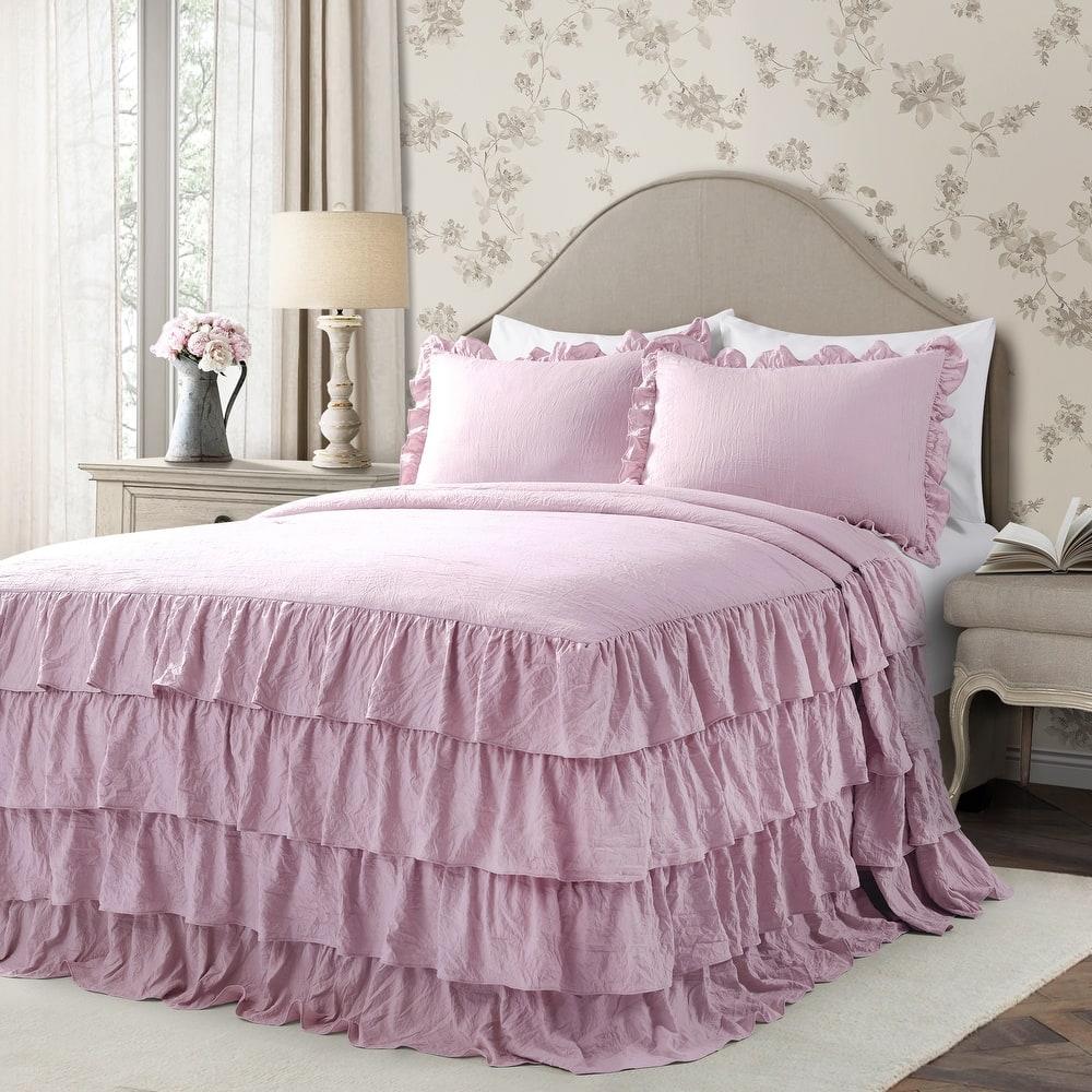 The Gray Barn Molly Mae Ruffle Skirt Bedspread Set