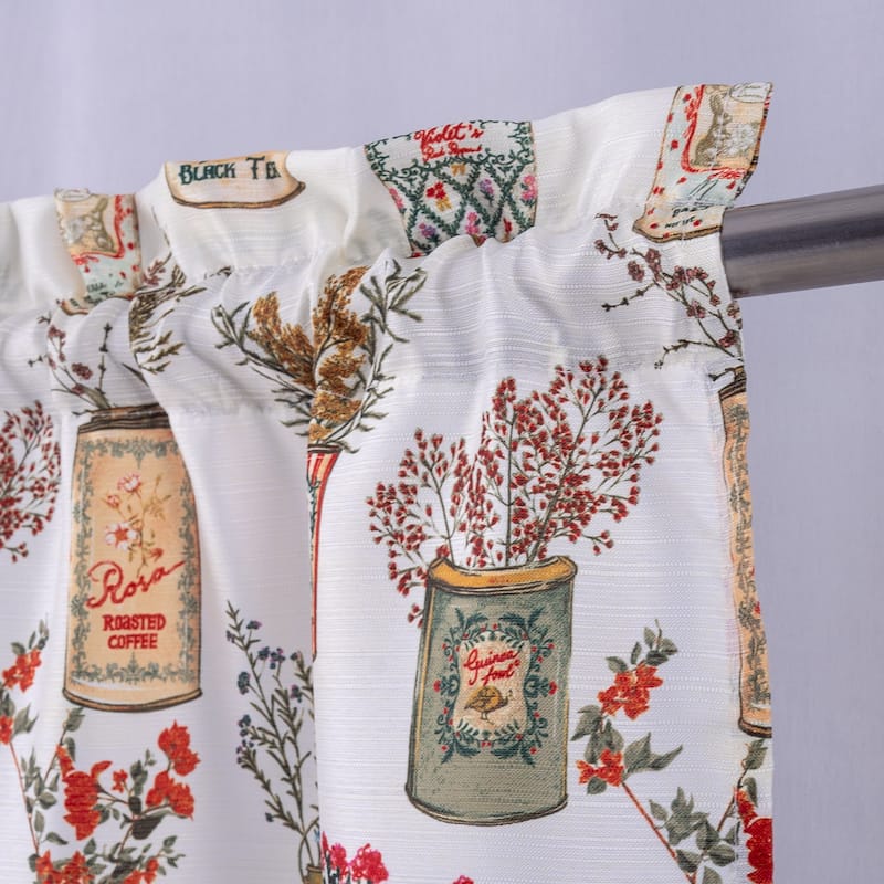 Chef Fruit or Herbs Kitchen Curtain Set