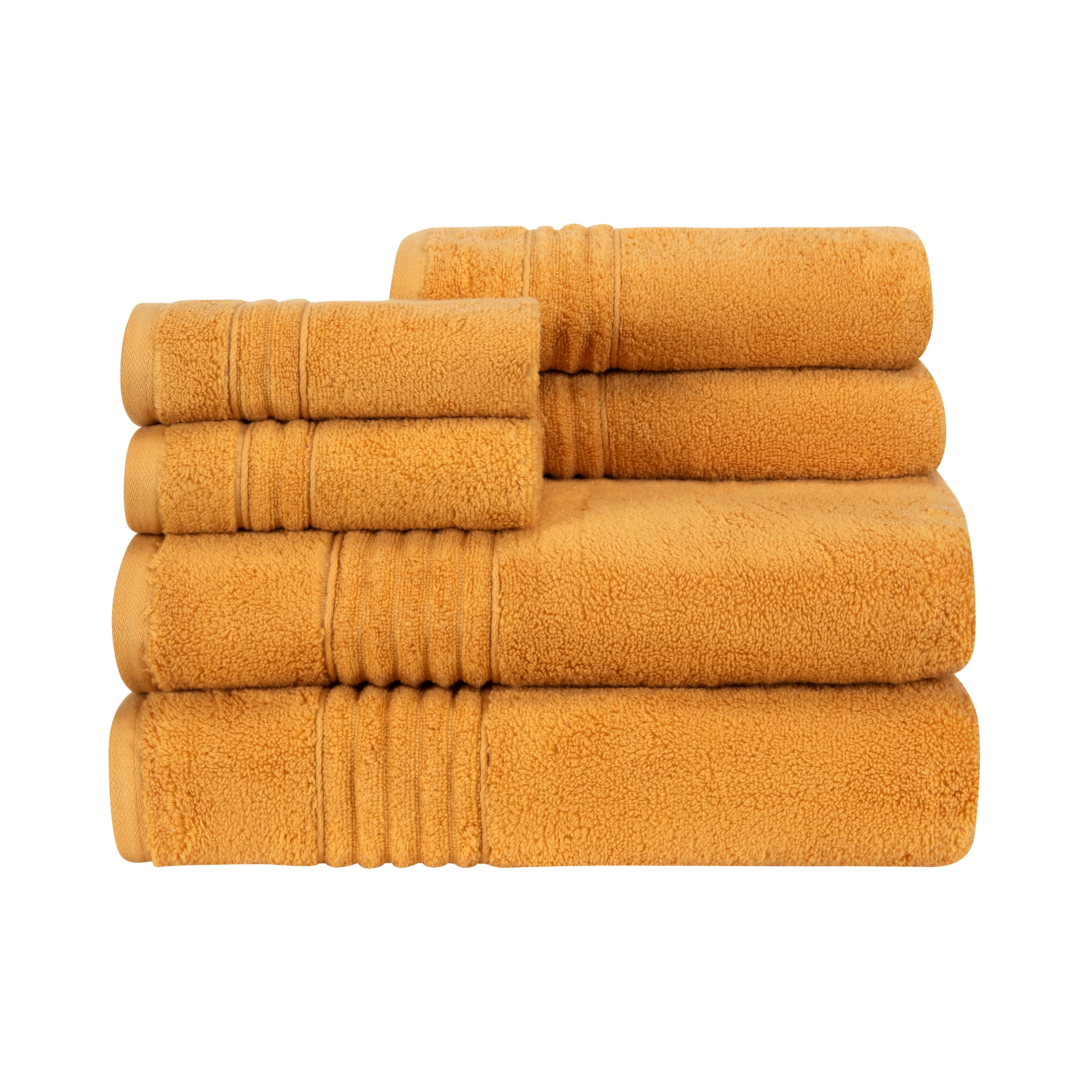 Caro Quick Dry Bath and Hand Towel Set 4 Pc New Yellow