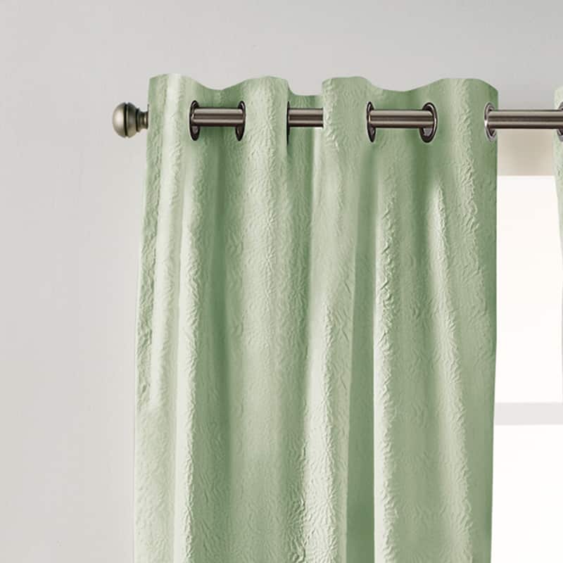 DKNY Chrysanthemum Floral Single Curtain Panel